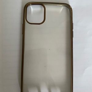 heyday Bronze Rimmed Clear Soft iPhone 11 Case